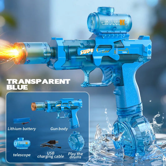 New Electric Water Gun With light Sprays Flame Effect.